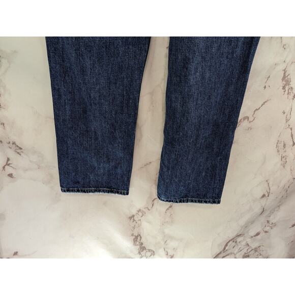 Pistola Jeans Women 31 High Rise Cropped Denim Straight Stretch Moody Button Fly - Picture 7 of 11